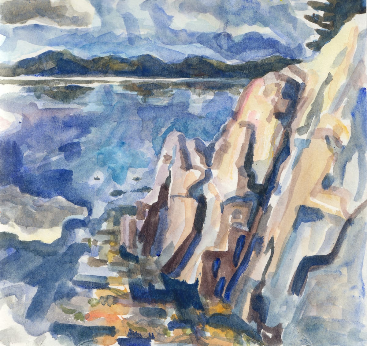 High tide rock by Abby McBride, Image 1.