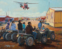 Community Outreach Arrives  Image: Frank Gaffney's donation to the Coast Guard Art 2010 Collection.