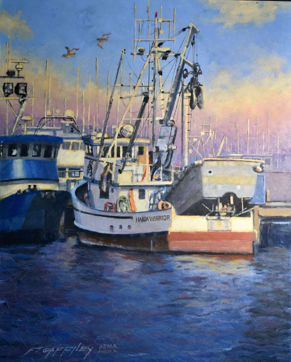 "Haida Warrior" by Frank E. Gaffney  Image: One of the many boats moored in Fishermans Terminal, Seattle WA.