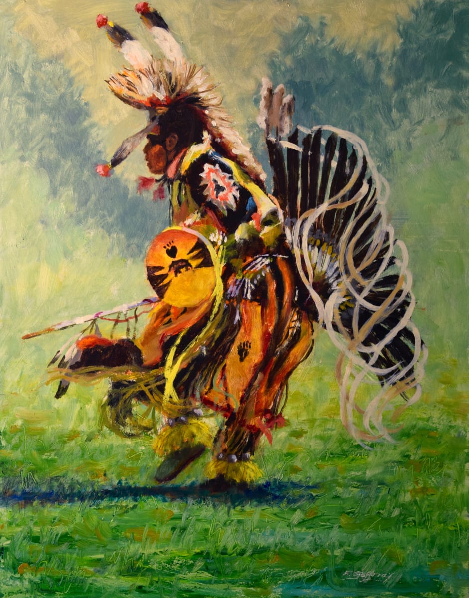 Pow Wow Dancer  Image: My reference is from a Pow Wow I went to several years ago.