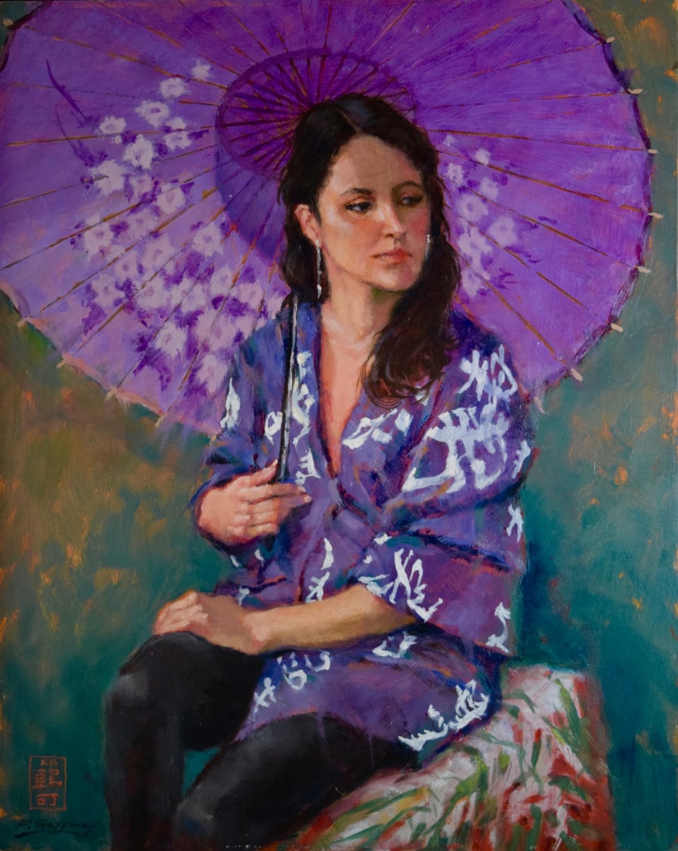 The Parasol  Image: Panted from a model (Stephanie).