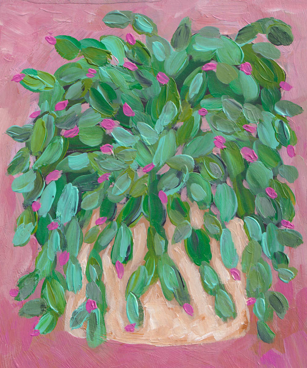 Christmas Cactus 2 by Kimberly McGraw Moore 