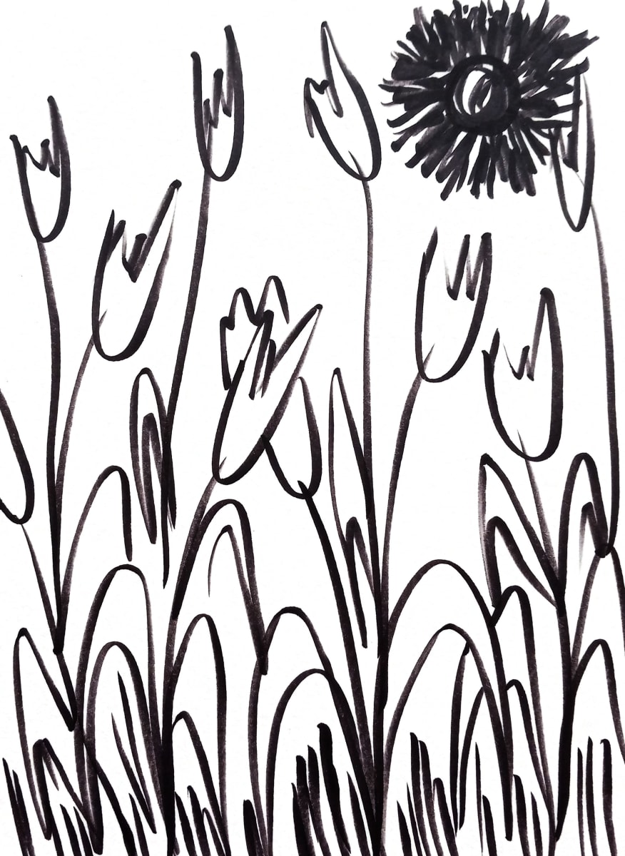 Sketchy Tulips by Kimberly McGraw Moore 