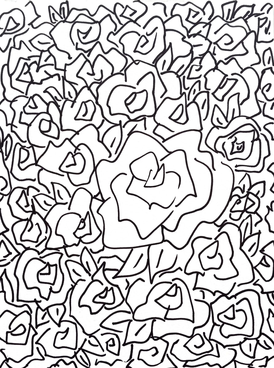 Sketchy Roses #1 by Kimberly McGraw Moore 