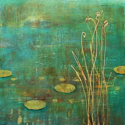 Serene Pond by Patt Scrivener AFCA, Image 1.