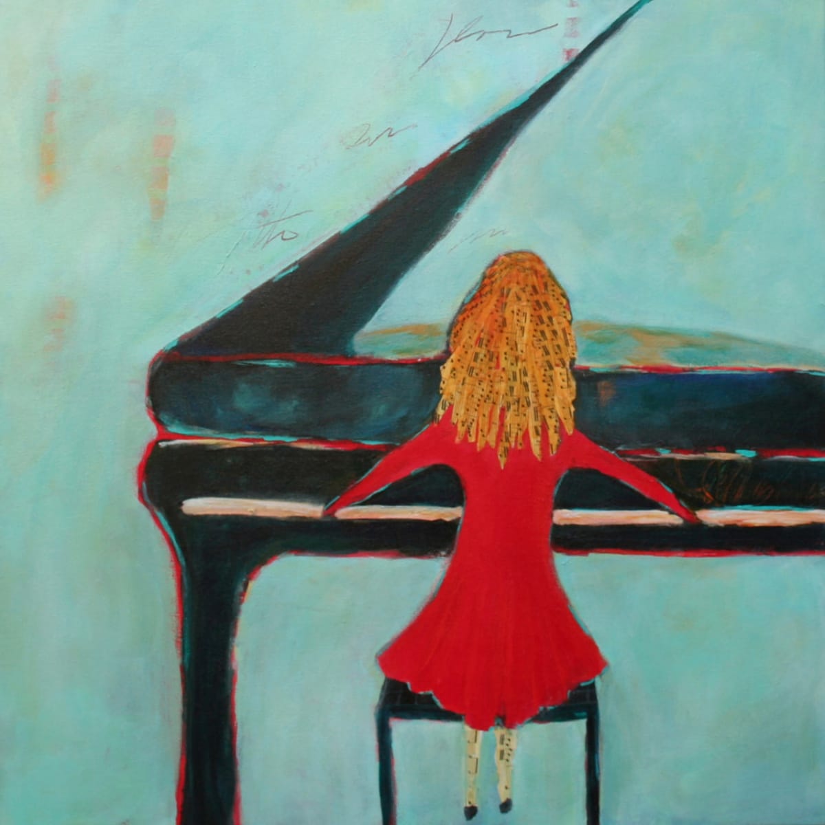 Concerto in Red by Patt Scrivener AFCA, Image 1.