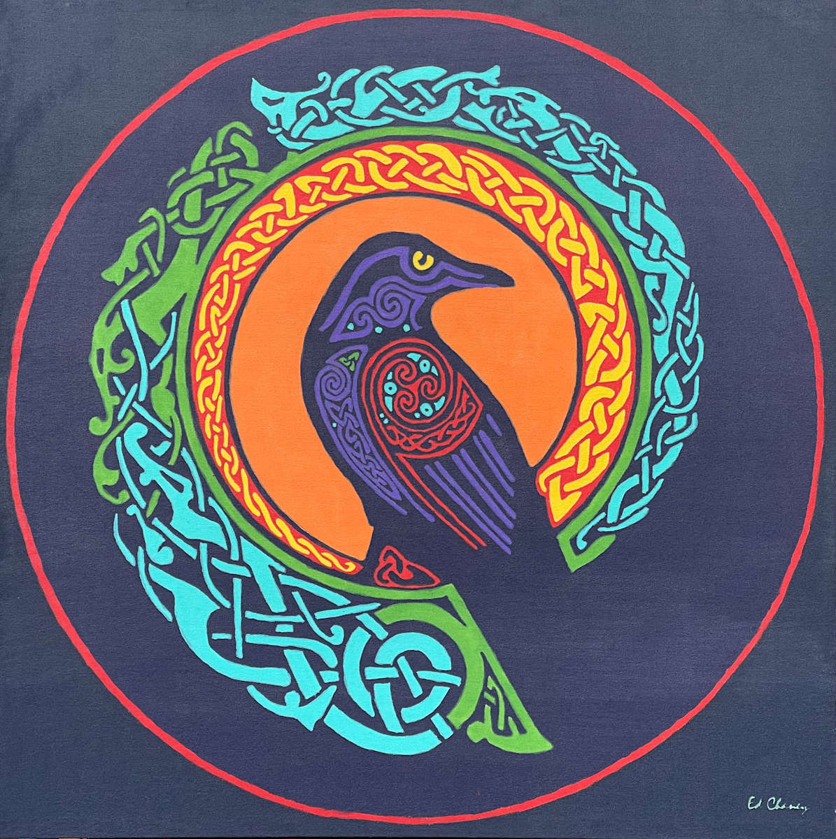 Celtic Raven by Ed Chaney, Image 1.