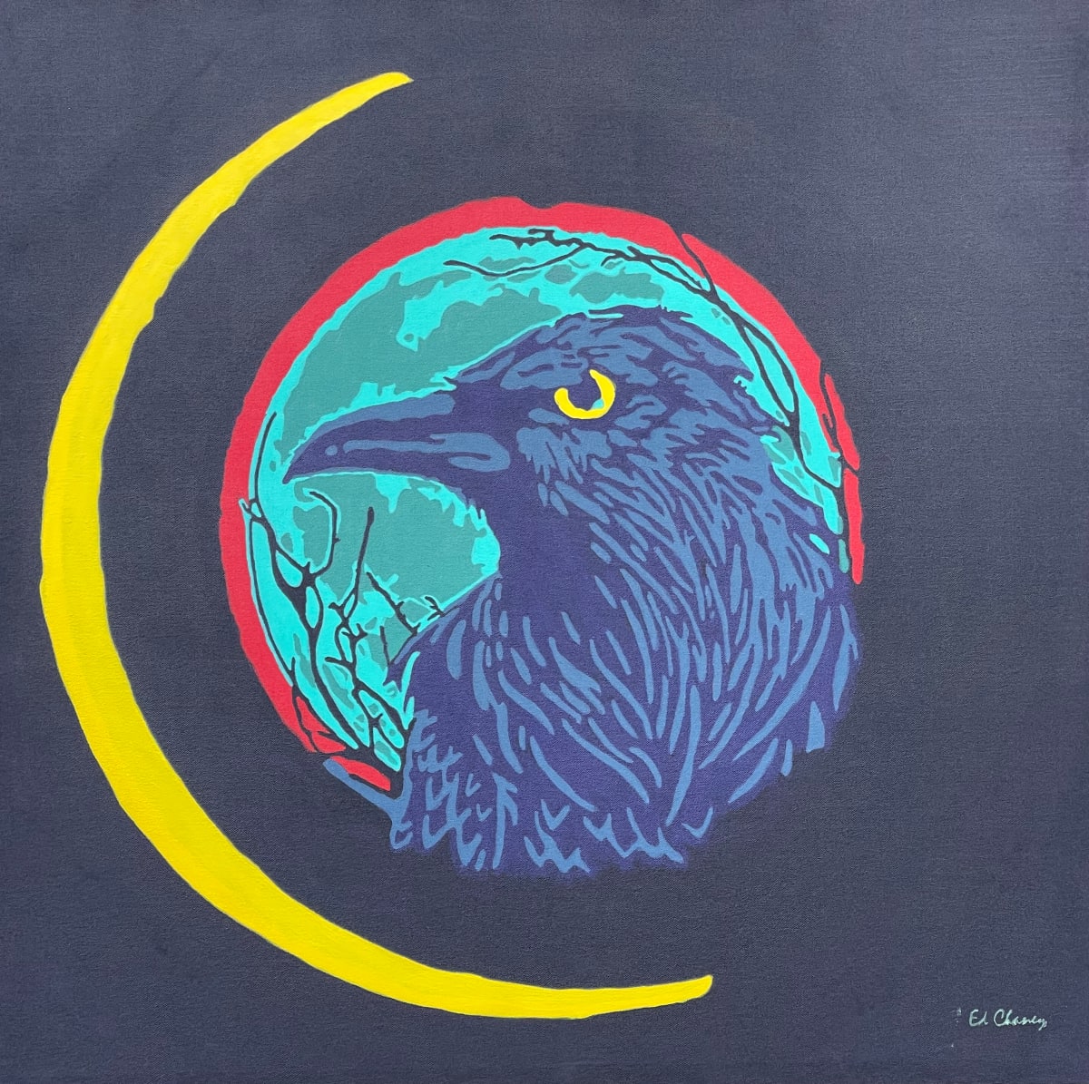 Crescent Raven by Ed Chaney, Image 1.