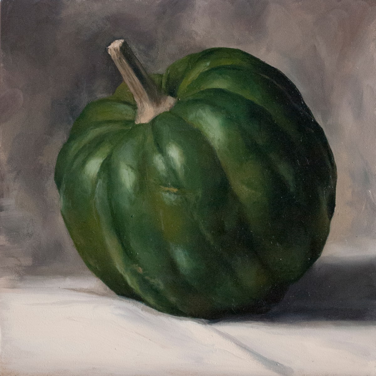 Acorn Squash Study by Sarah Marie Lacy  Image: Entire painting - unframed
