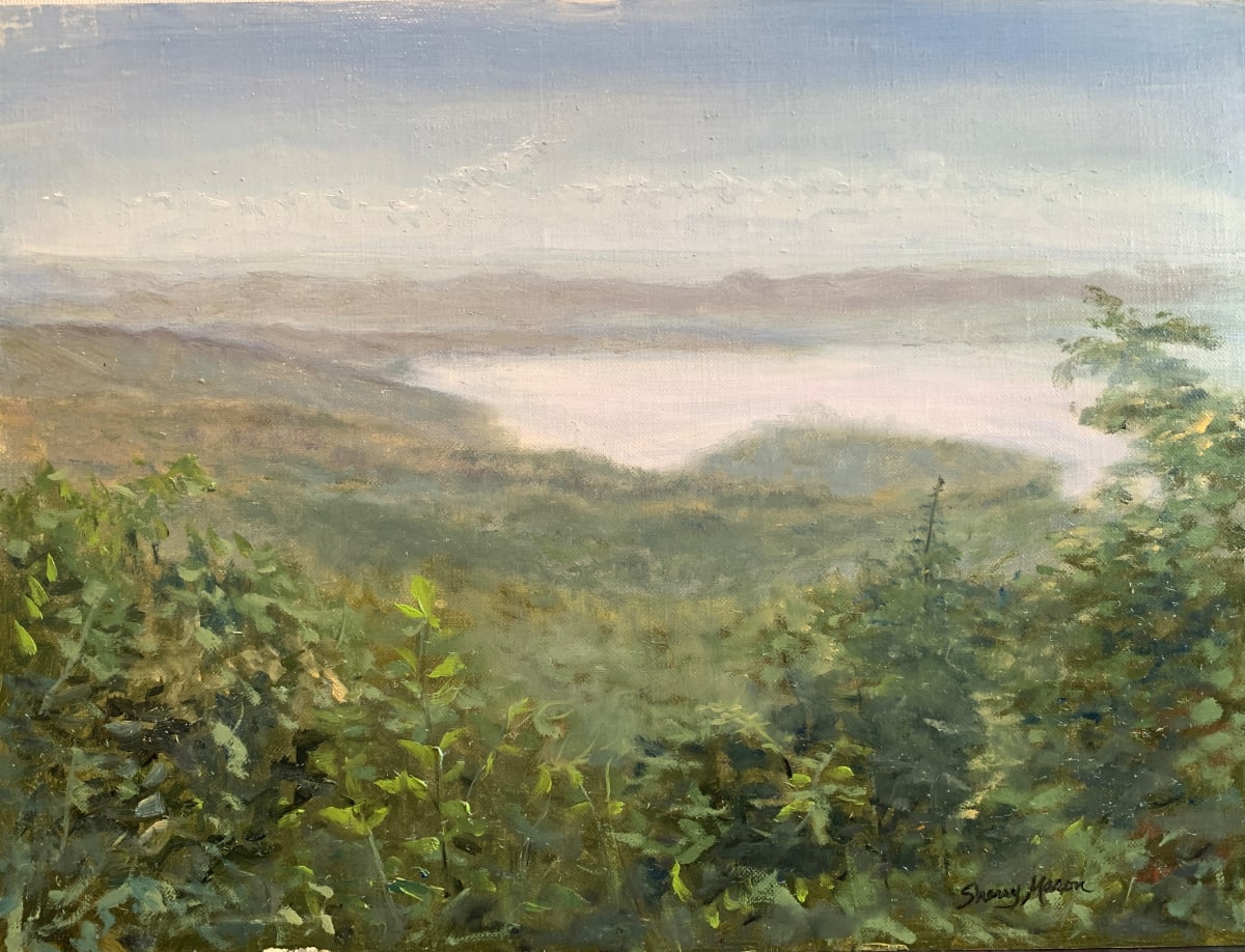 The True Colors of Wigington Overlook, Plein Air Study by Sherry Mason Art  Image: The True Colors of Wigington Overlook, Plein Air Study