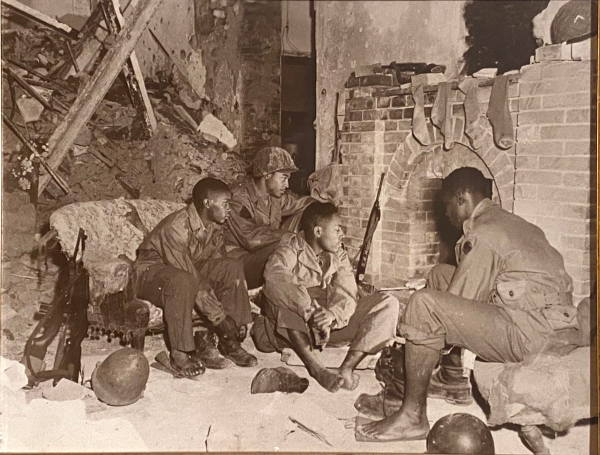 The 761st Black Panthers-WWII- B&W Photo 