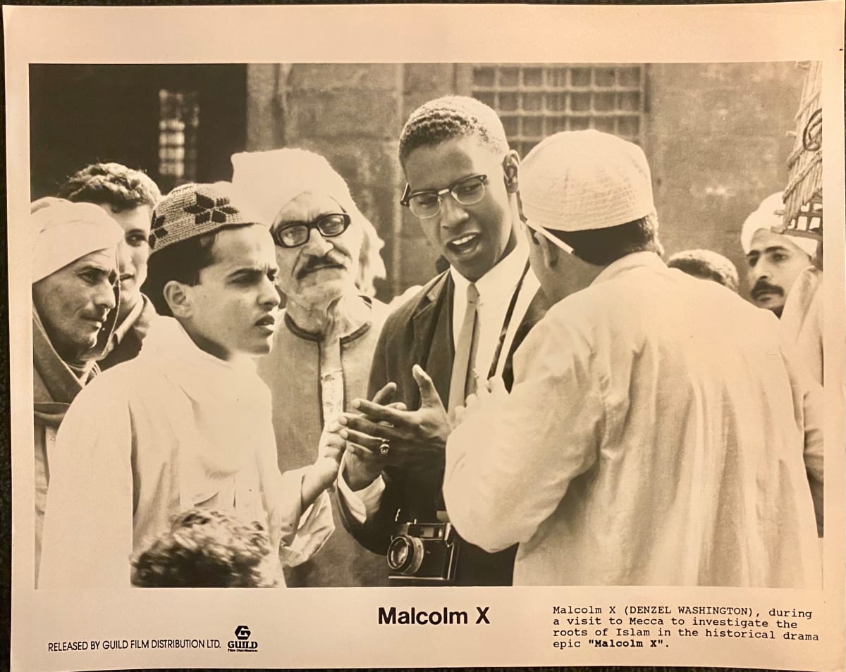 Denzel Washington-Malcolm X Movie publicity photo 