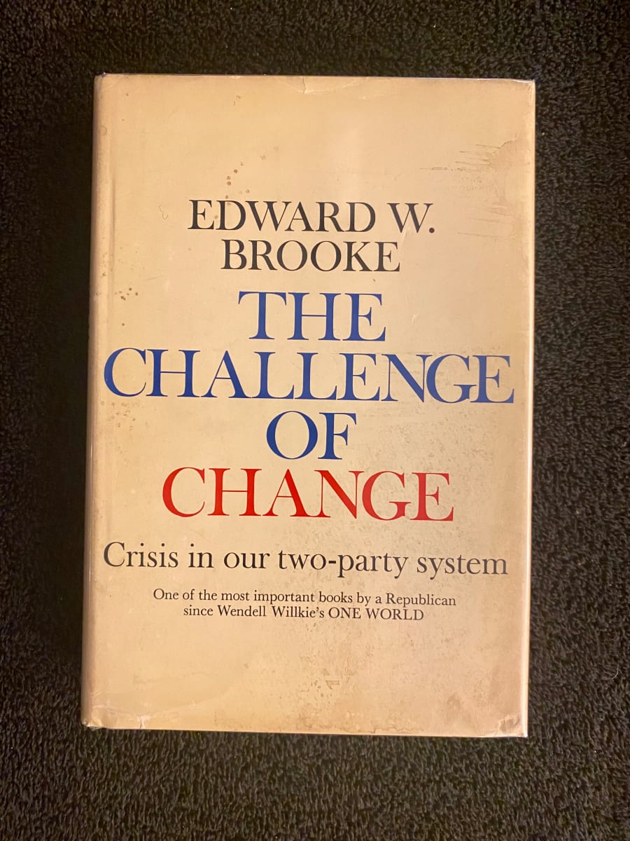 Edward W. Brooke "The Challenge of Change" inscribed to a close associate 