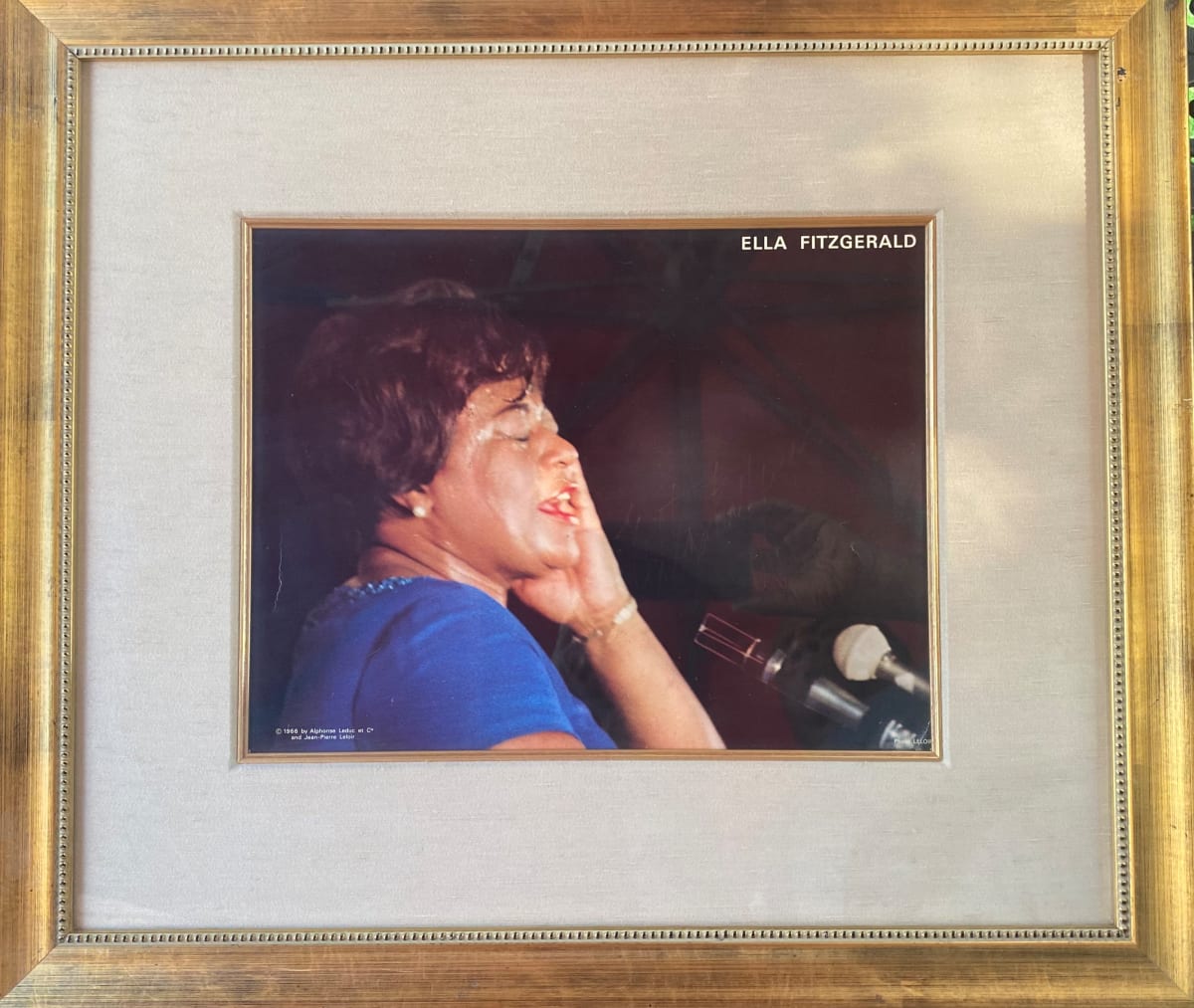 Ella Fitzgerald signed photo by Alphonse Leduc, Image 1.