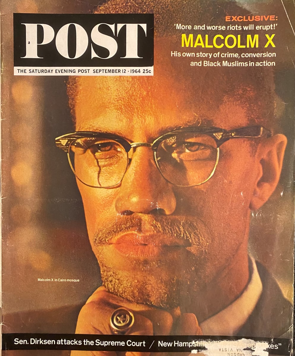 Malcolm XSaturday Evening Post from the collection of Davis