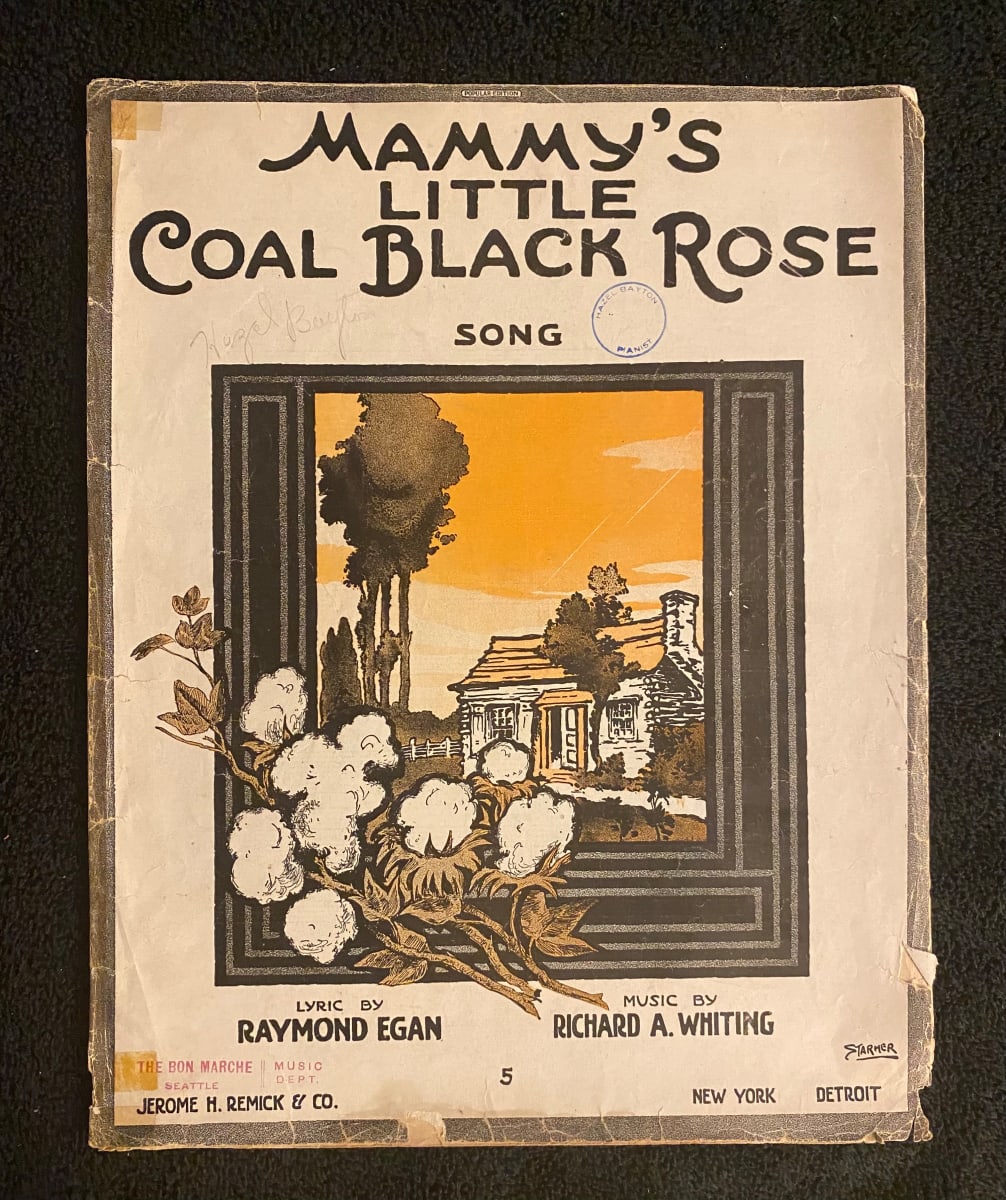 "Mammy's Little Coal Black Rose" sheet music, Image 1.
