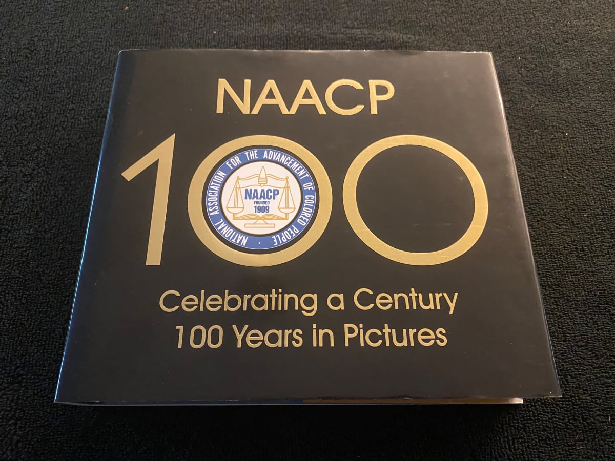 "NAACP 100th Anniversary" signed by Julian Bond to George Davis 