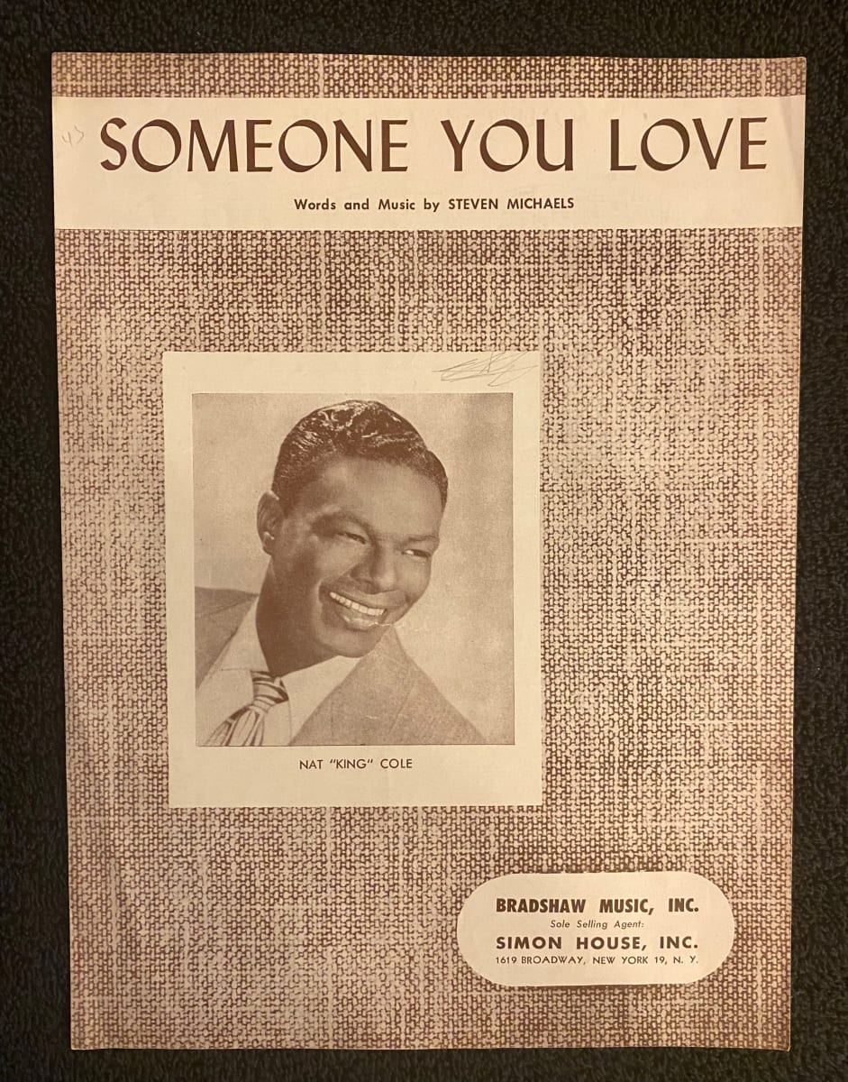 Nat King Cole "Someone you Love" Sheet Music 