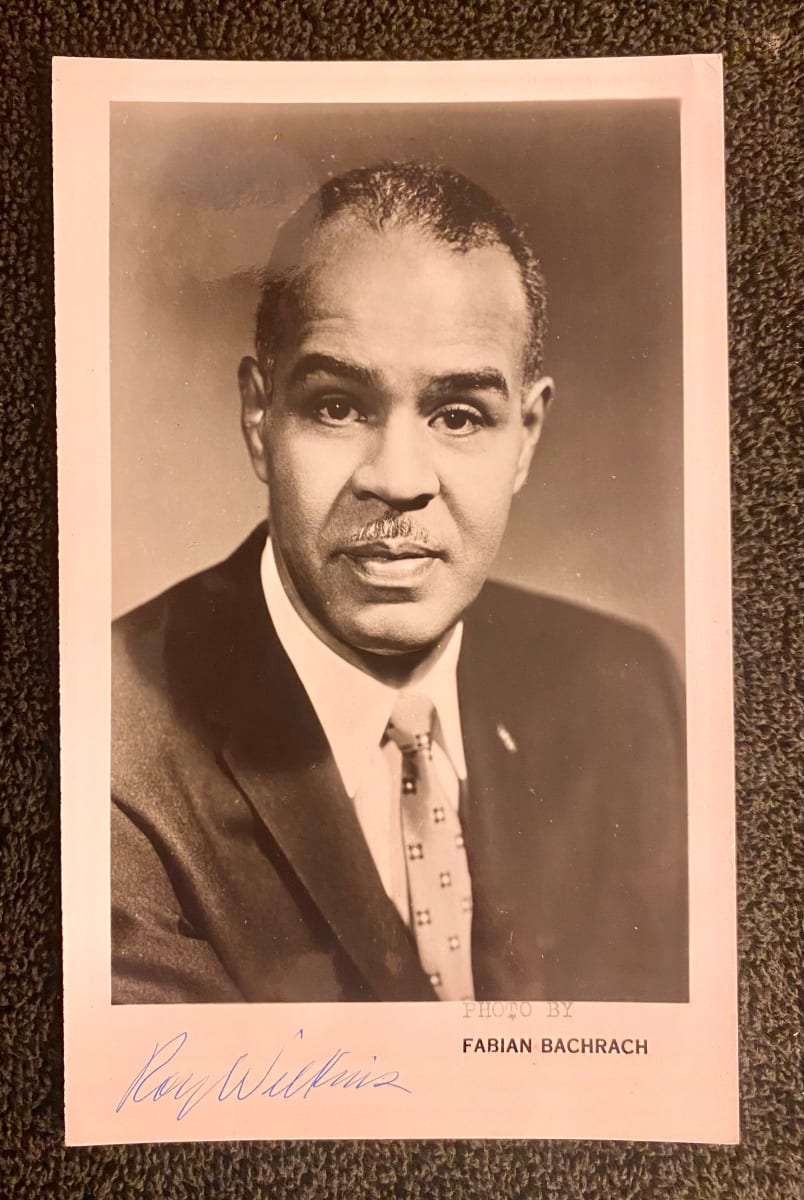 Roy Wilkins, NAACP Executive Director-signed photo by Fabian Bachrach 