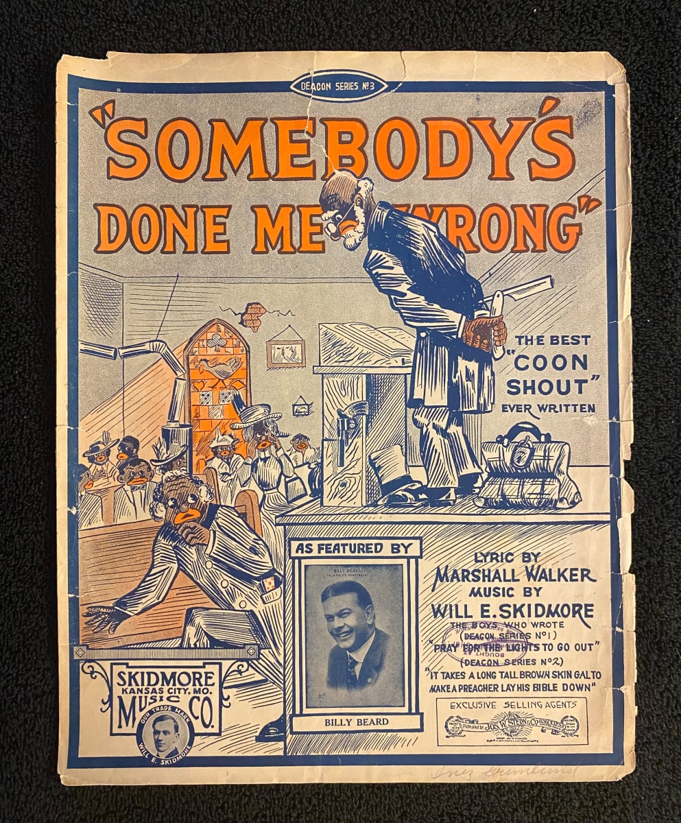 "Somebody's Done Me Wrong" Rare sheet music, Image 2.