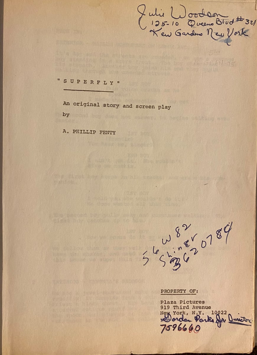 "Superfly" Original Screenplay-Directed by Gordon Parks by A. Phillip Fenty, Image 2.