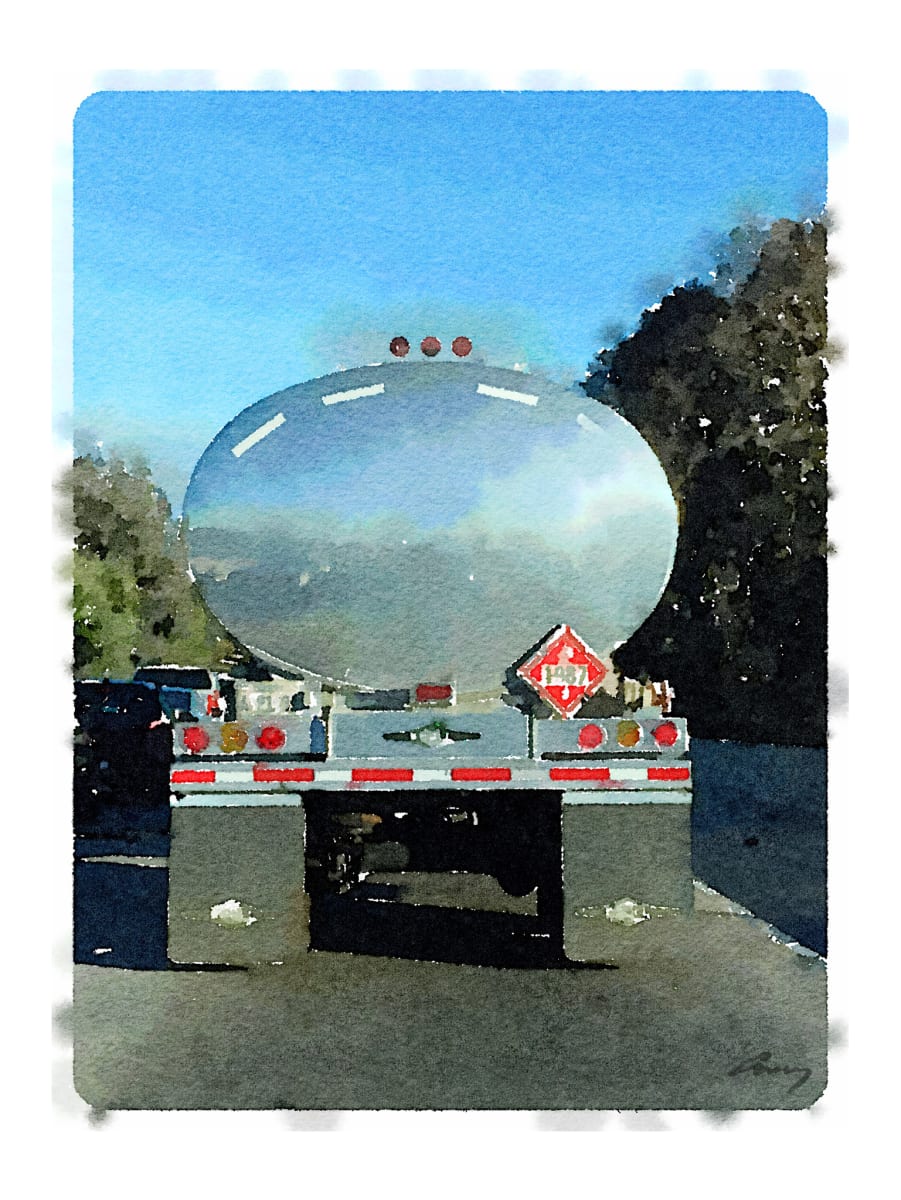 Silver Tanker by Anne M Bray 