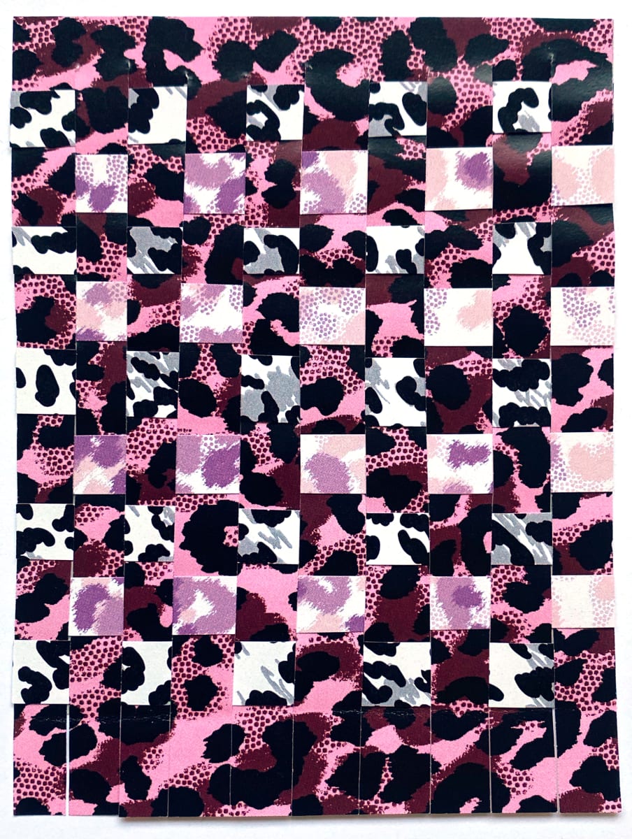 Leopard Dream Burgundy by Anne M Bray 