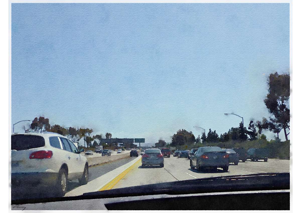 Southbound, I-405 by Anne M Bray 