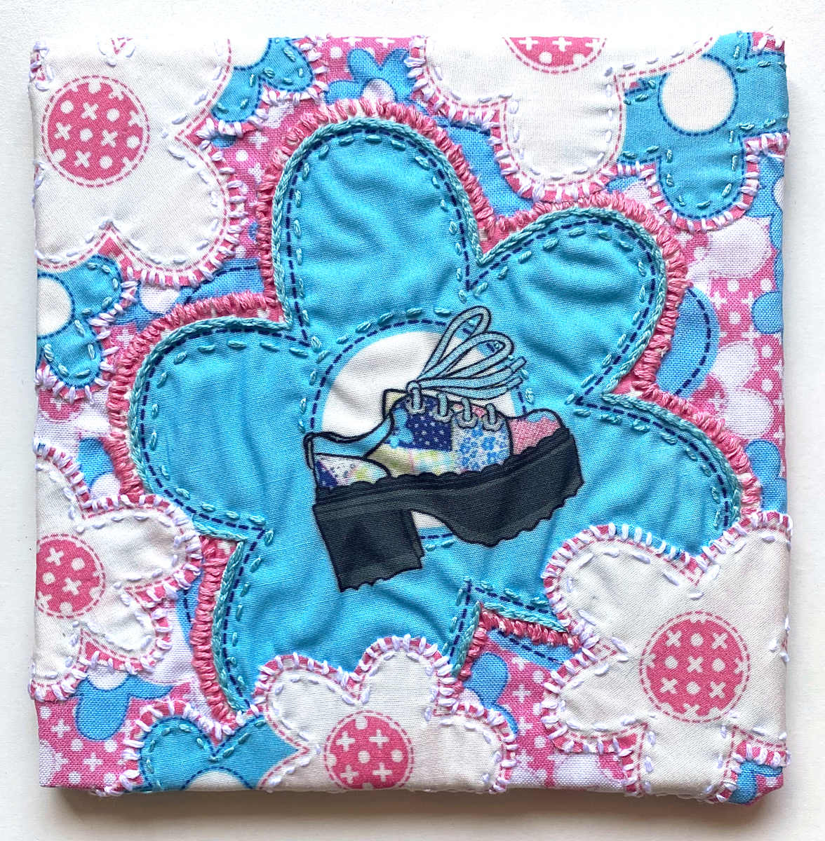 Fluevog Fizzy Embroidery by Anne M Bray 