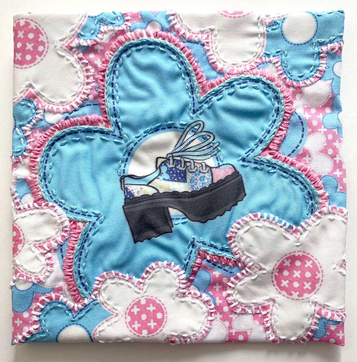 Fluevog Fizzy Embroidery by Anne M Bray 