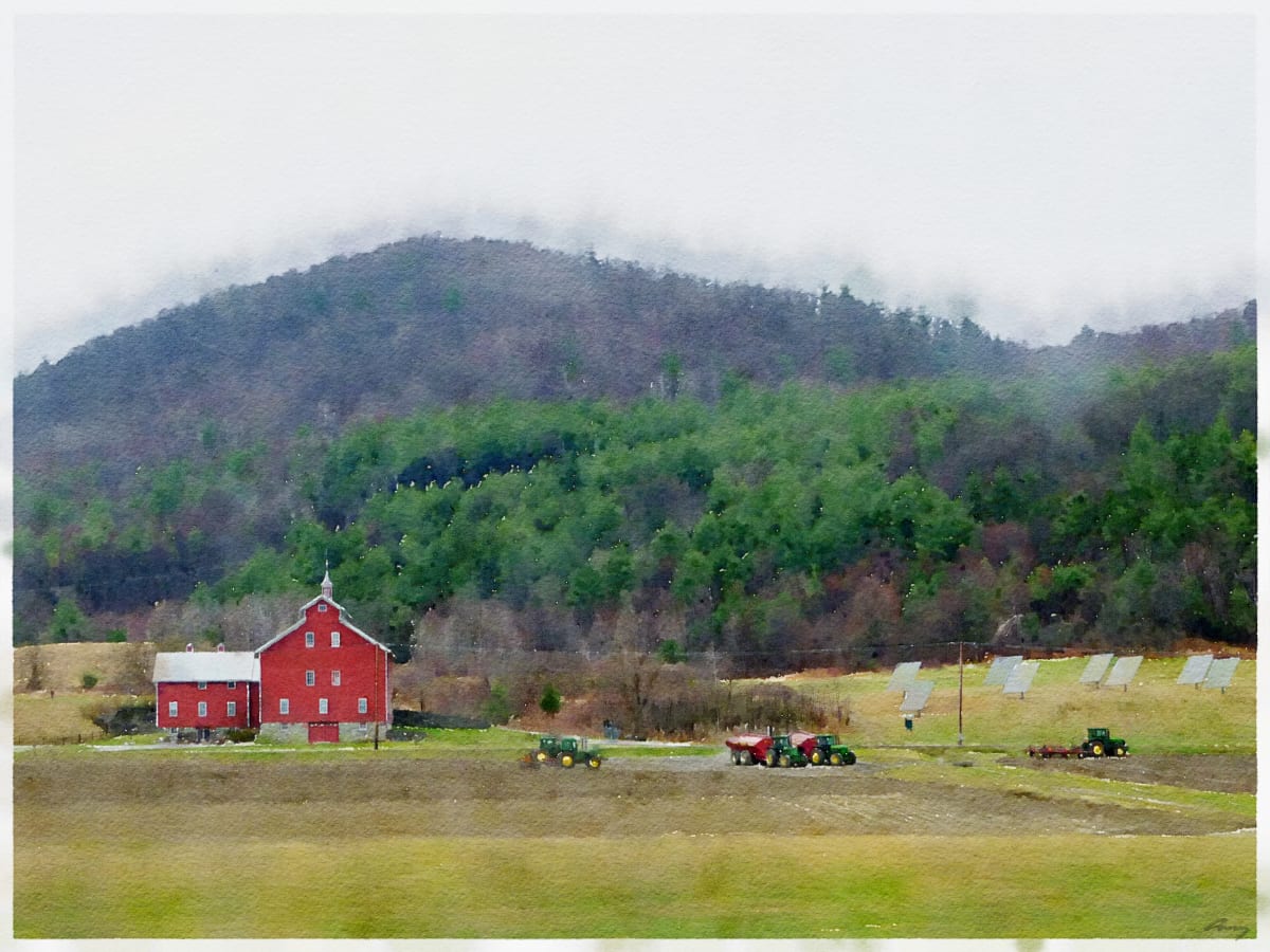 Vermont Farm by Anne M Bray 