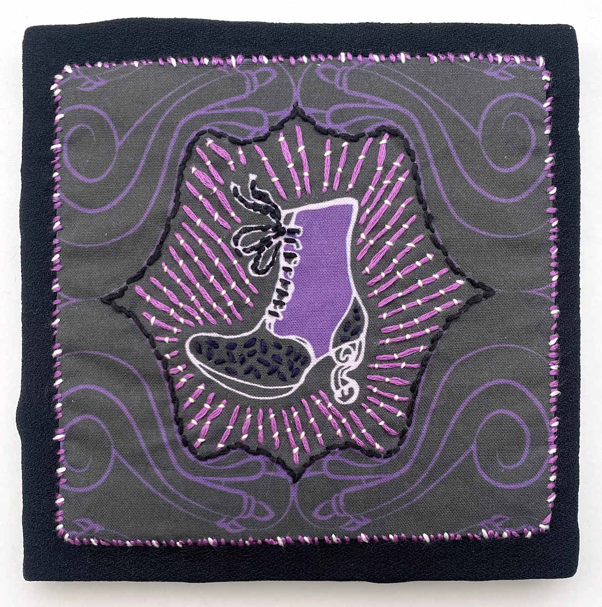 Fluevog Victoria Embroidery by Anne M Bray 