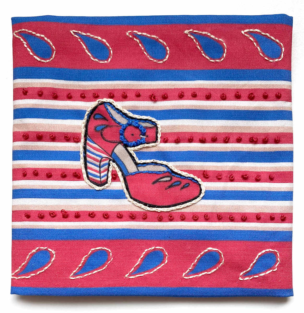 Fluevog Maier Embroidery by Anne M Bray 