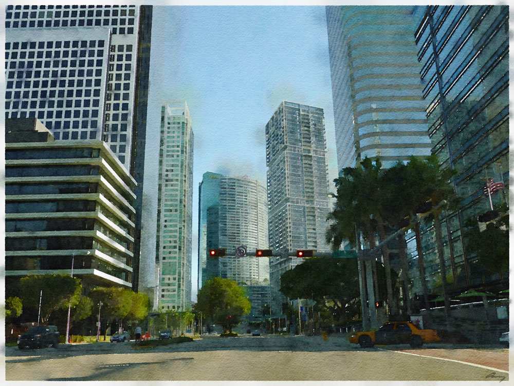 Miami Downtown by Anne M Bray 