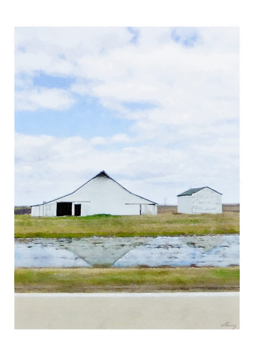 Barn Reflection,  Minnesota by Anne M Bray 