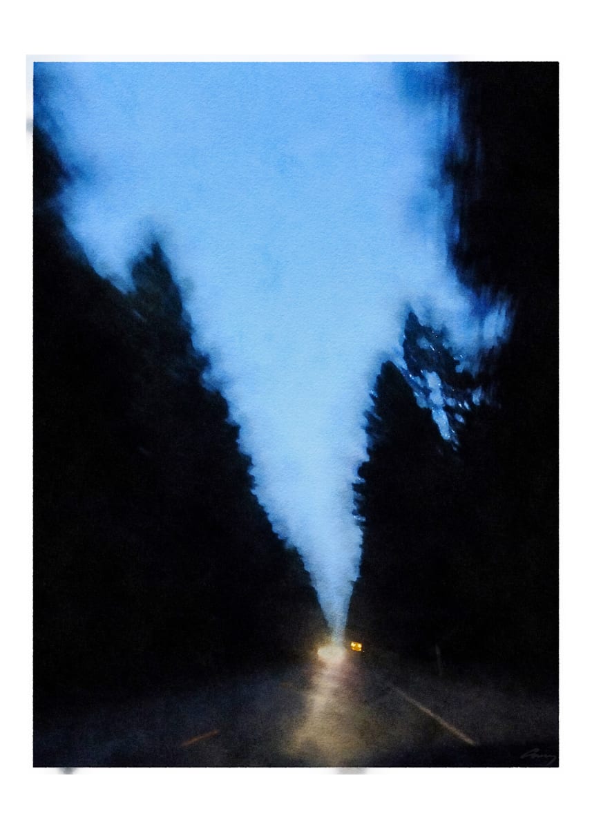 Into Darkness, US101, California by Anne M Bray 