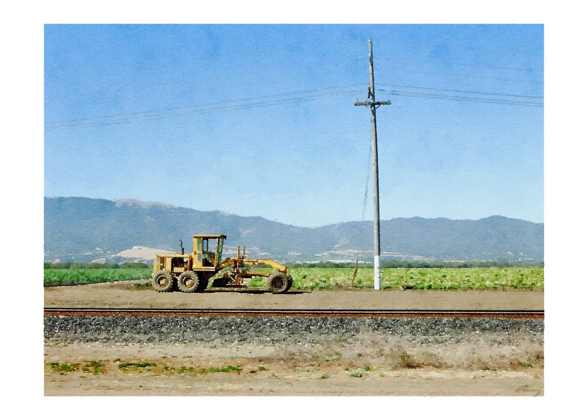 Tractor, US101, Monterey County, California by Anne M Bray 