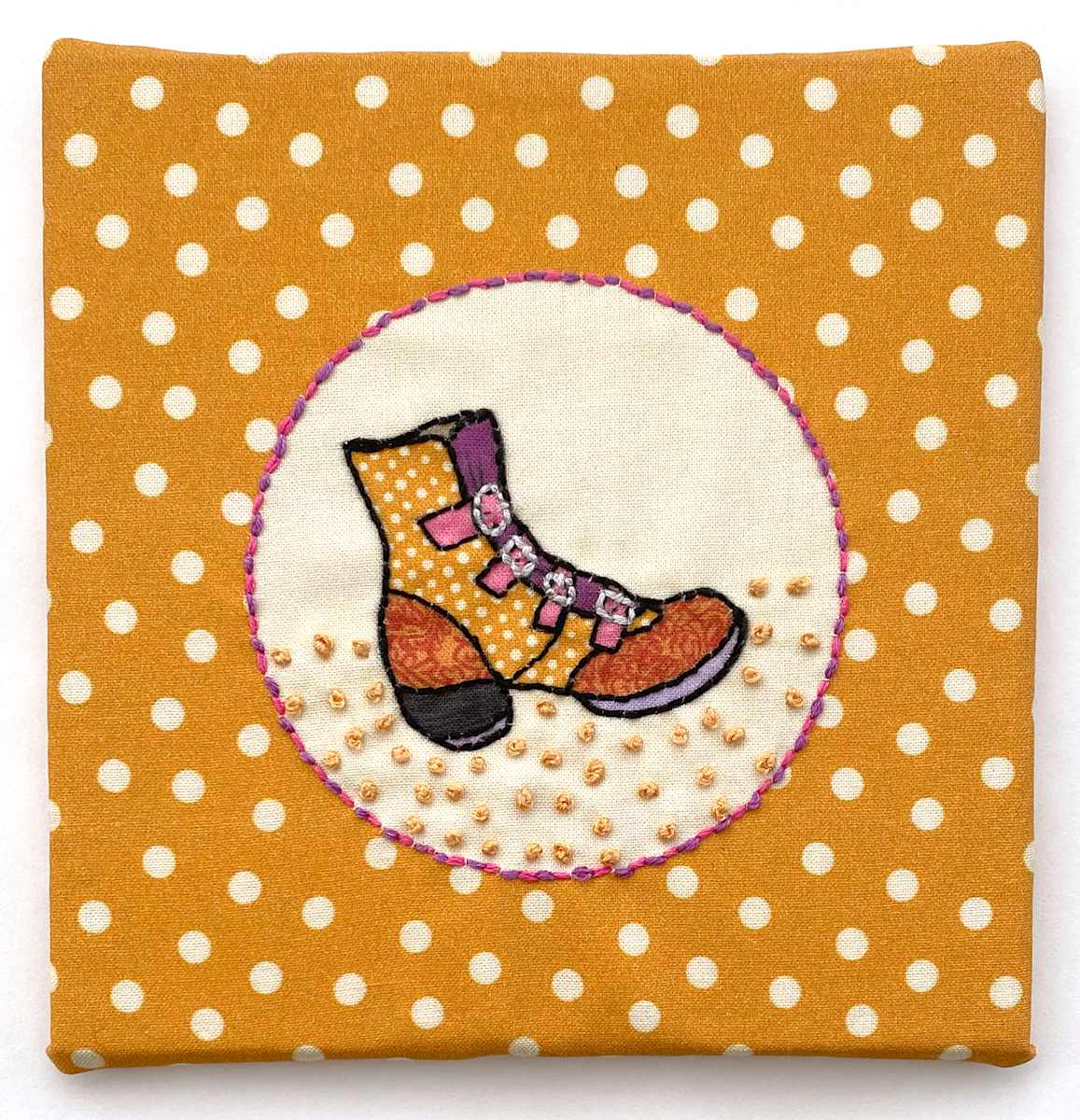 Fluevog Nigel Embroidery by Anne M Bray 