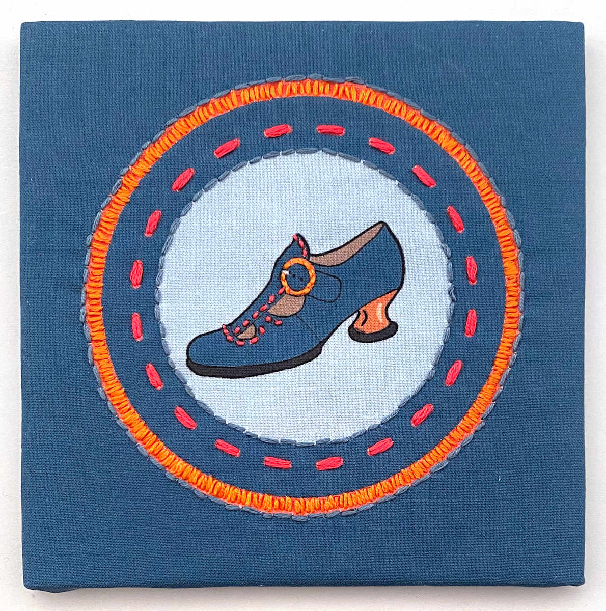 Fluevog Enthusiast Embroidery by Anne M Bray 
