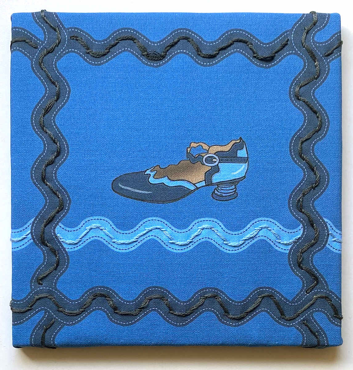 Fluevog Trivialis Embroidery by Anne M Bray 