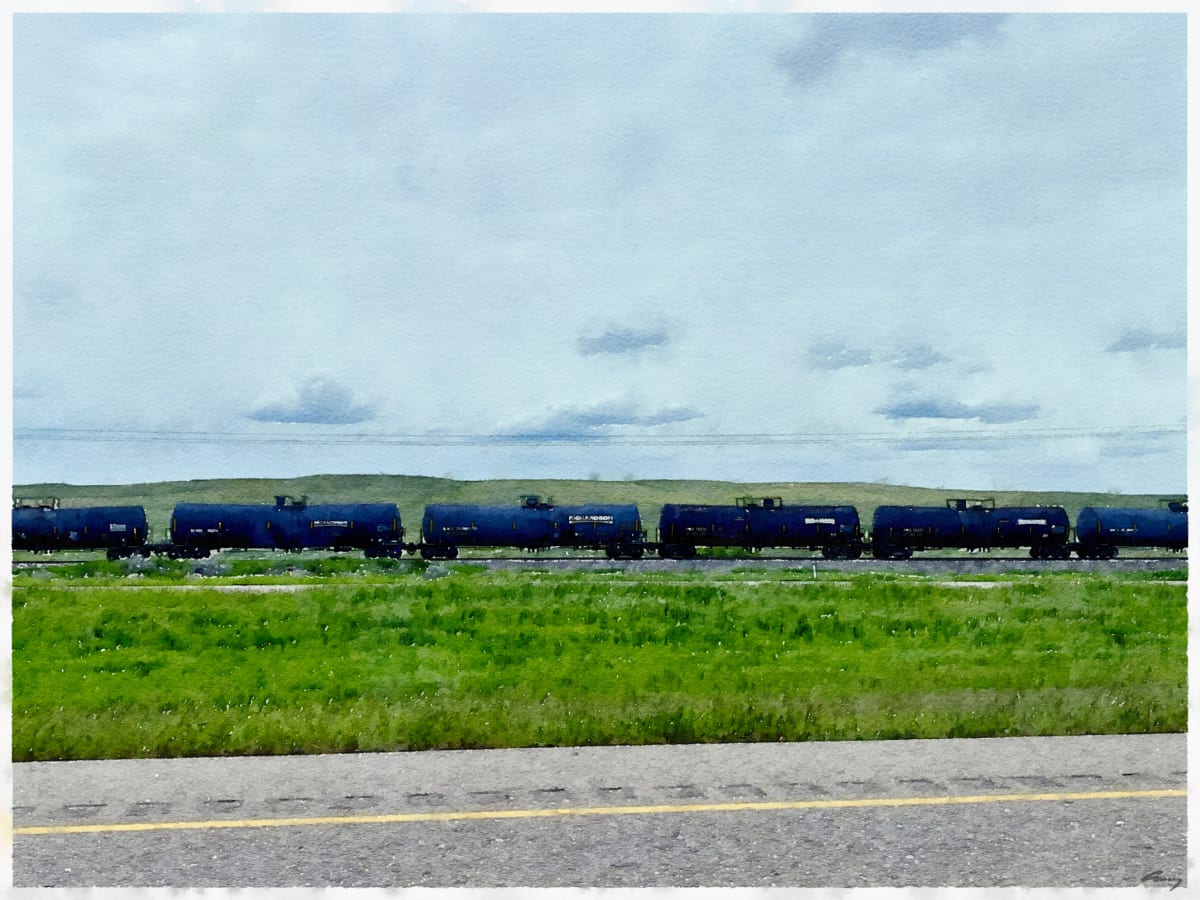 Trainspotting, Alberta by Anne M Bray 