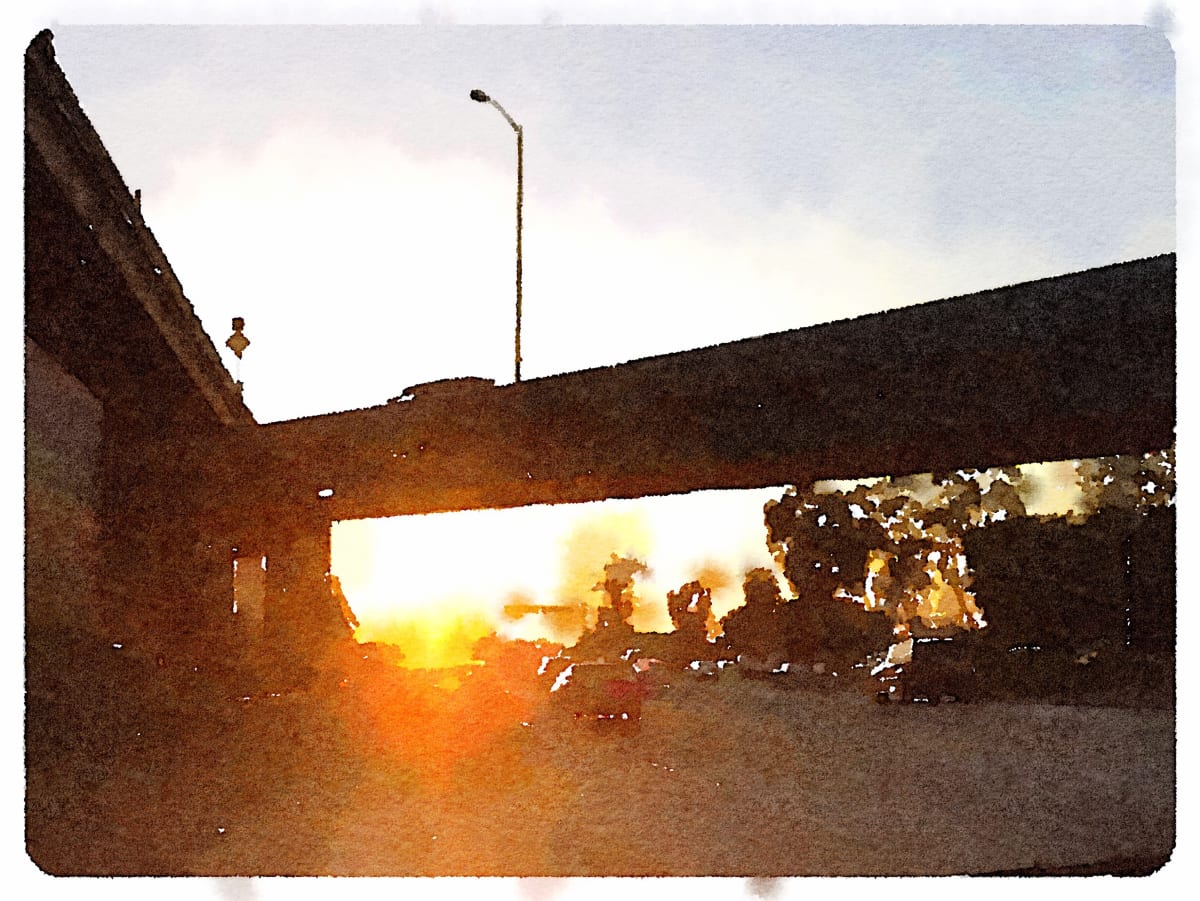 Commute Home: CA60, Downtown LA by Anne M Bray 