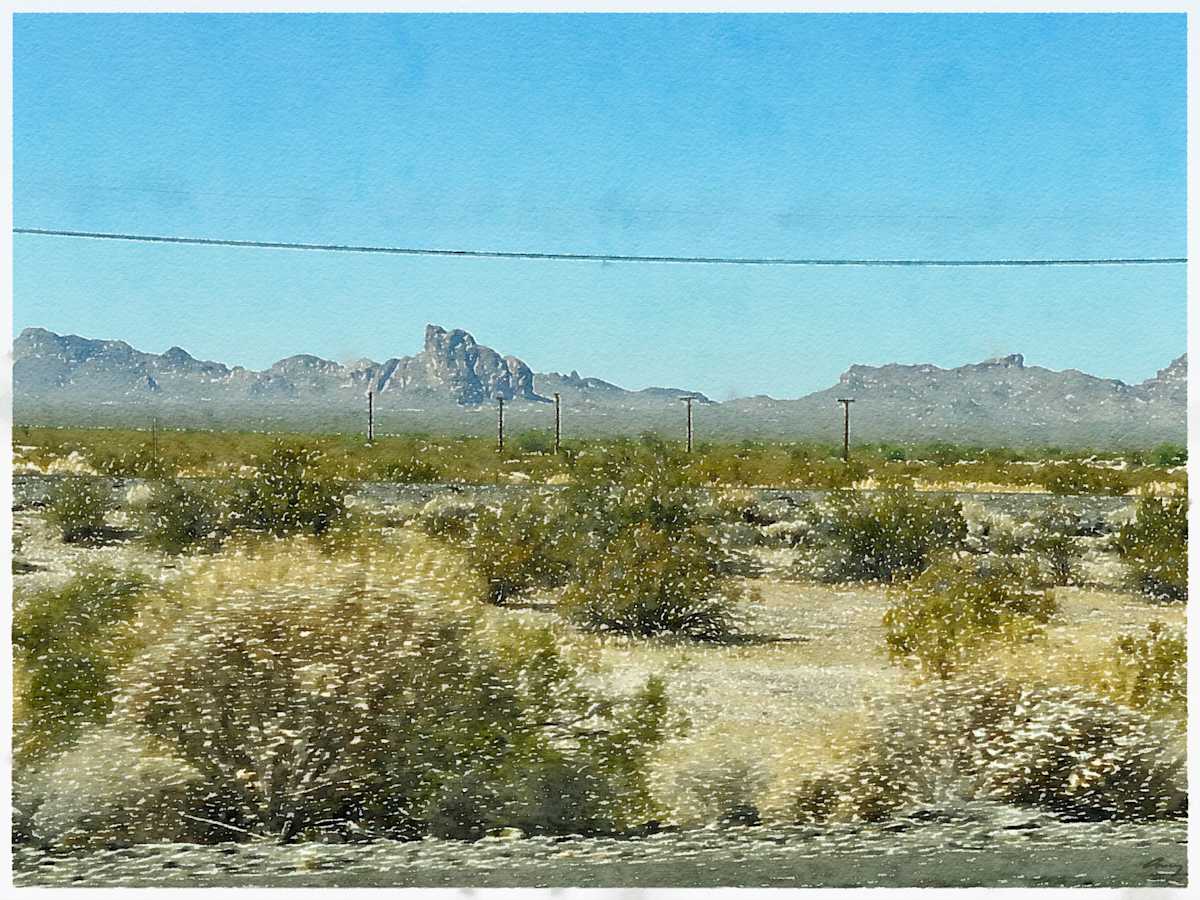 Eagletail Mountains, Arizona by Anne M Bray 