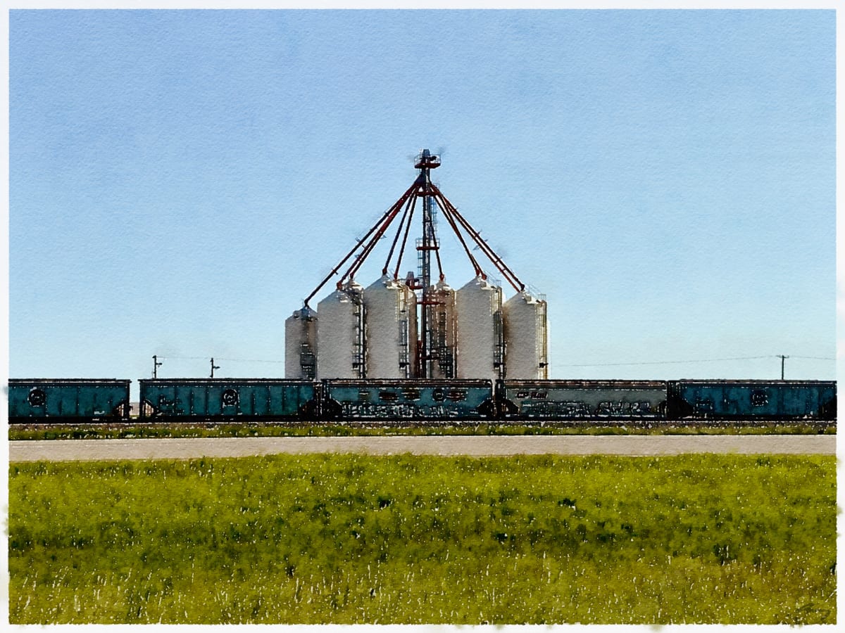 Trainspotting, Herbert Saskatchewan by Anne M Bray 