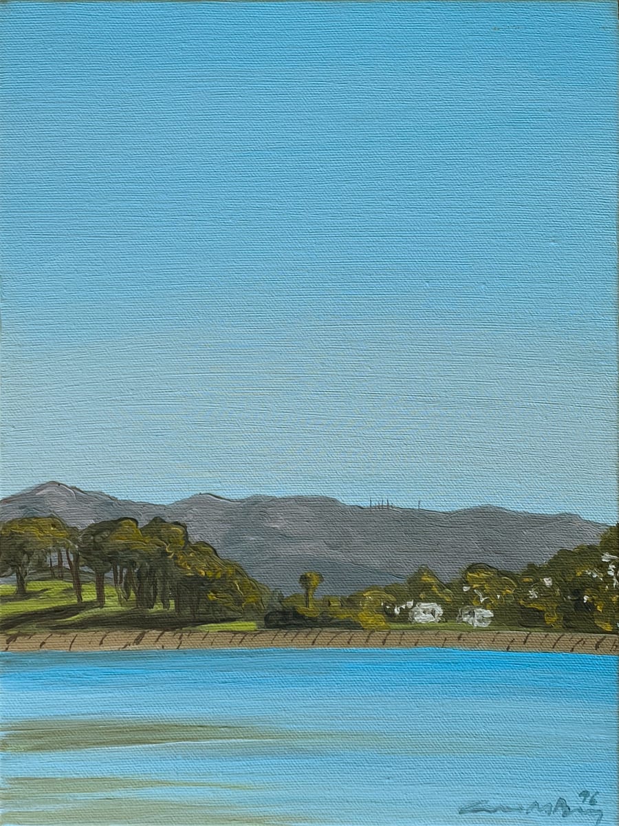 Silver Lake 2-22 by Anne M Bray  Image: Painted en plein air at midday
