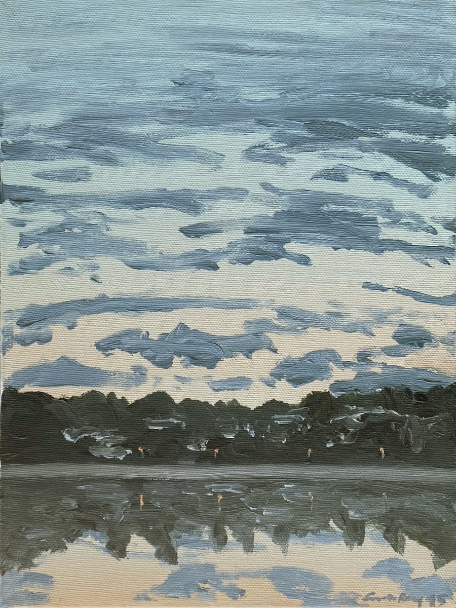 Silver Lake 9-3 by Anne M Bray  Image: Painted en plein air at dawn