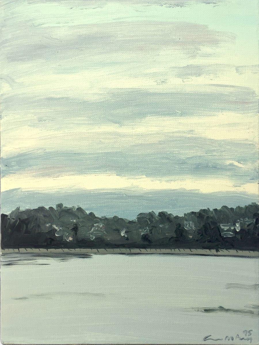 Silver Lake 10-16 by Anne M Bray  Image: Painted en plein air at dawn