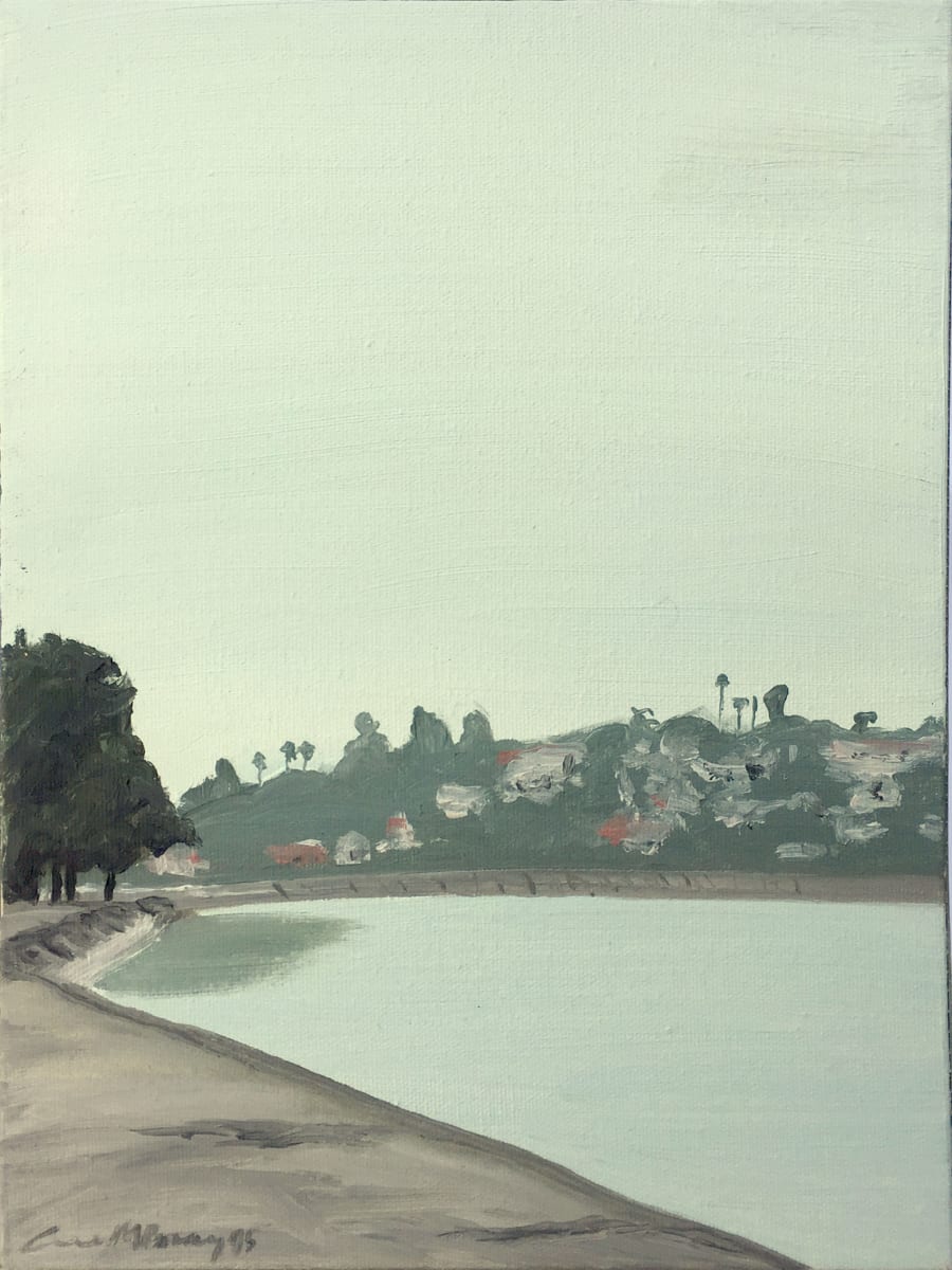 Silver Lake 10-9 by Anne M Bray  Image: Painted en plein air on an overcast morning