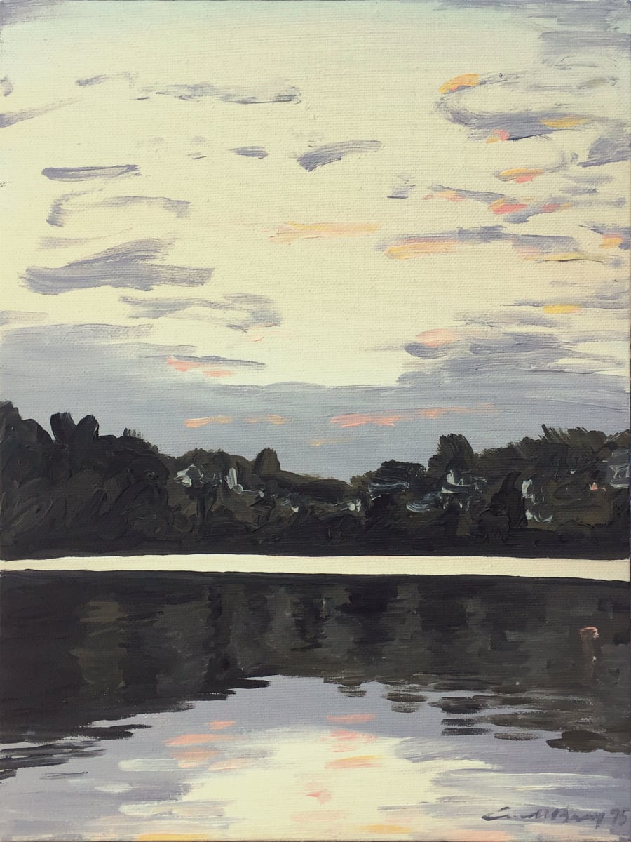 Silver Lake 8-21 by Anne M Bray  Image: Painted en plein air at dawn