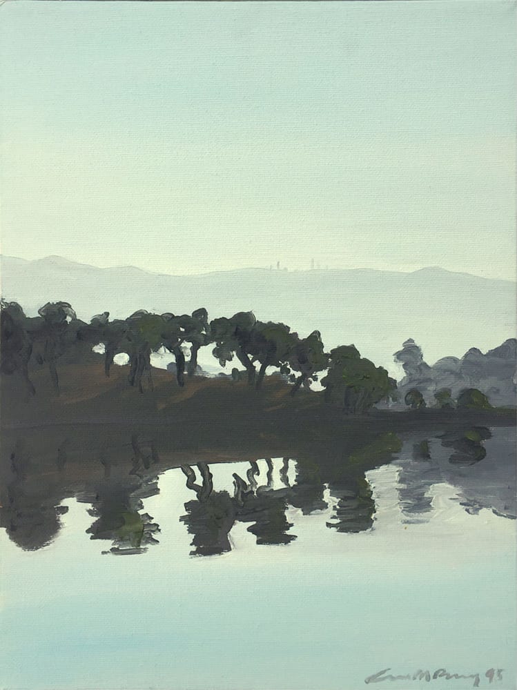 Silver Lake 8-24 by Anne M Bray  Image: Painted en plein air at dawn